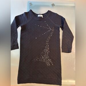 Sonia Rykiel Black Long Sleeve Kids dress with Eiffel Tower Design